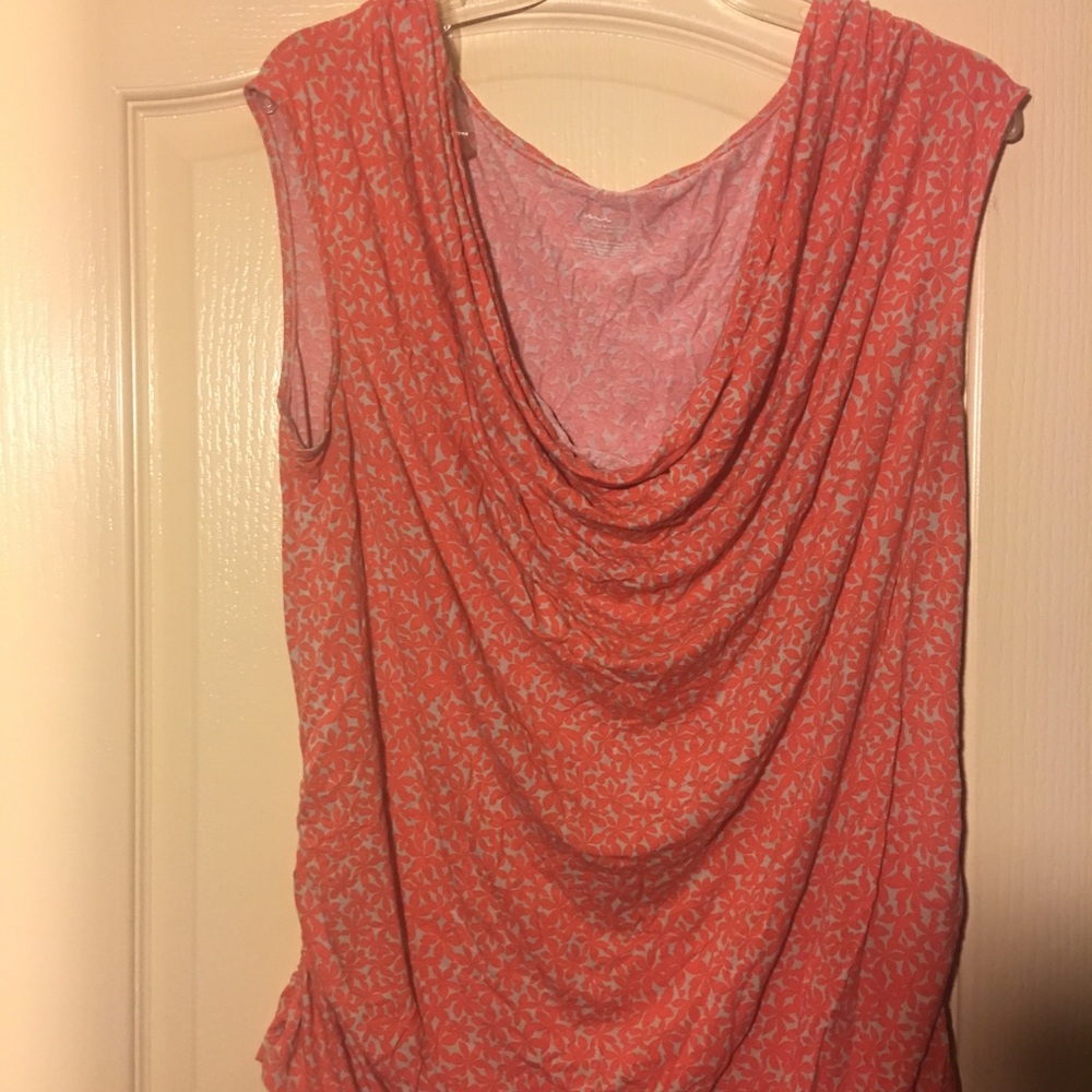 Curvy Lane Bryant Orange Blouse